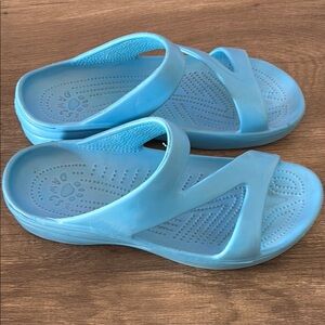 Dawgs Light Blue Slide Sandals